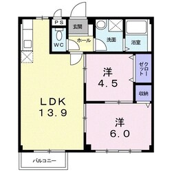 プレジデントハイツ近藤(A)の物件間取画像